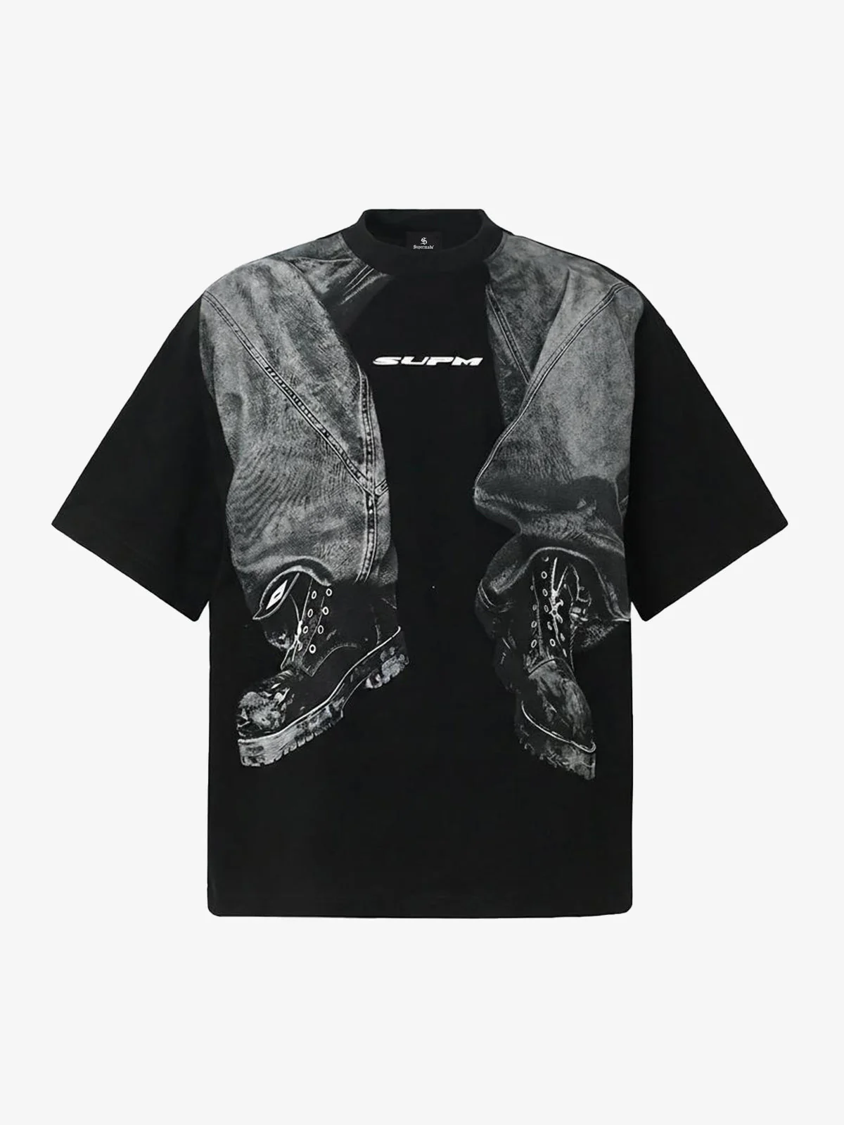 3D Trompe L’Oeil Graphic Short Sleeve T-Shirt - Image 2