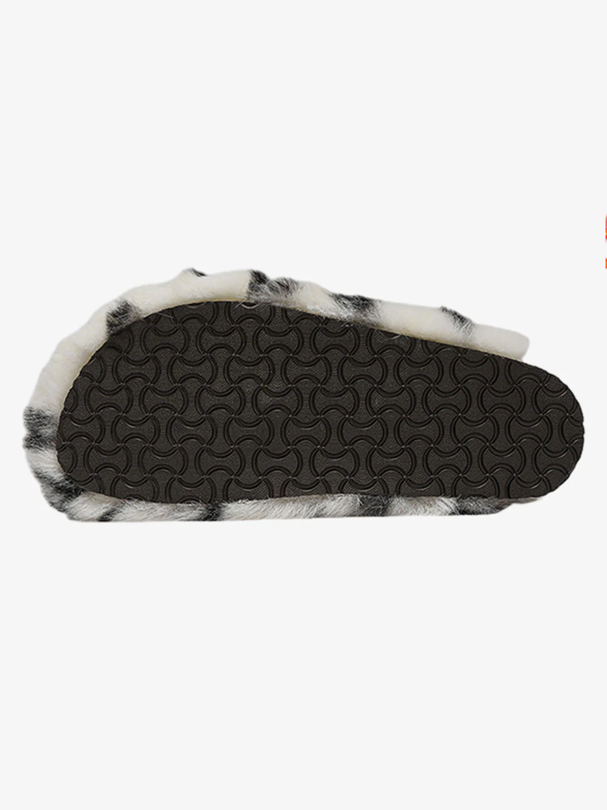 Abstract Spotted Faux Fur Buckle Clogs - Image 7