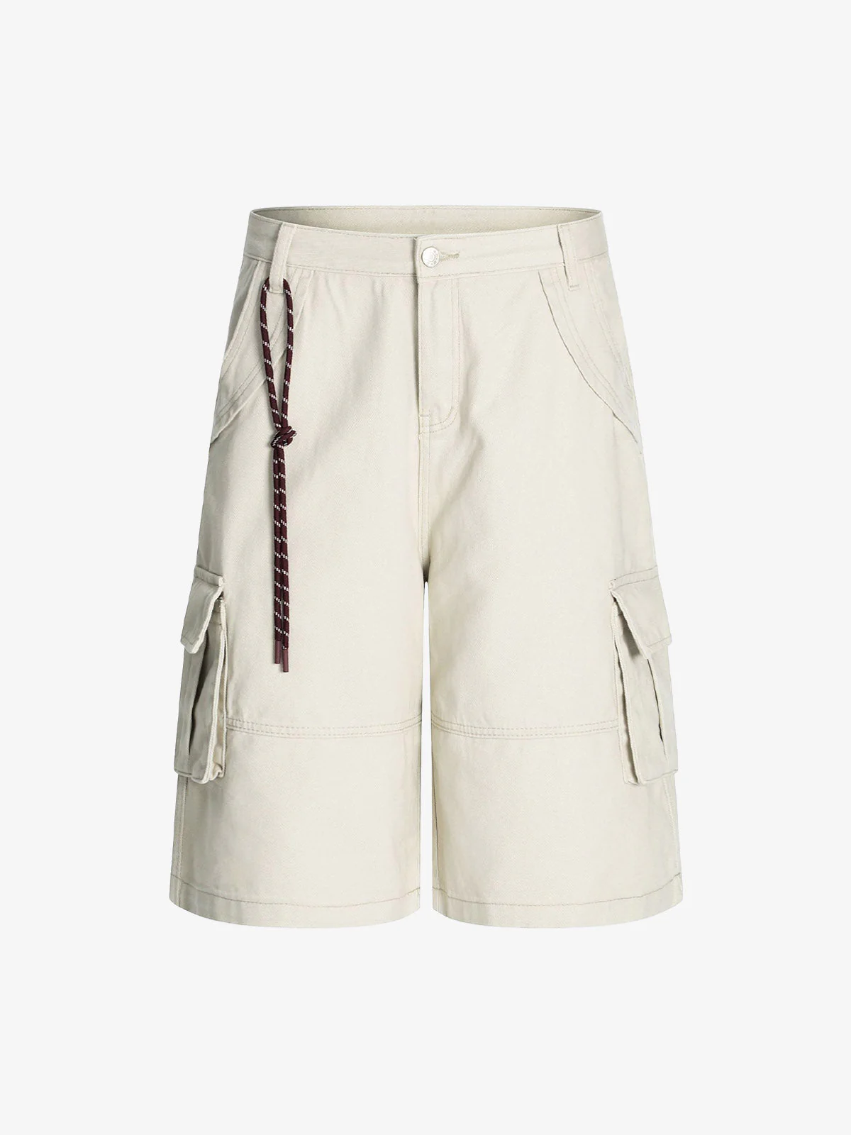 Adjustable Drawstring Cargo Jort