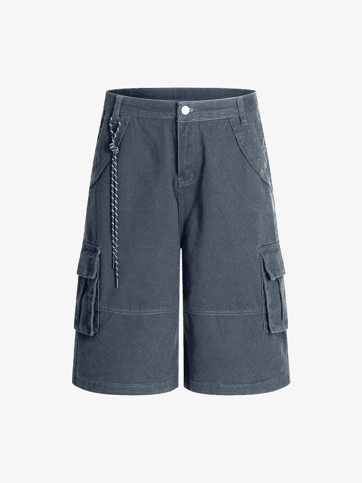 Adjustable Drawstring Cargo Jort - Image 9