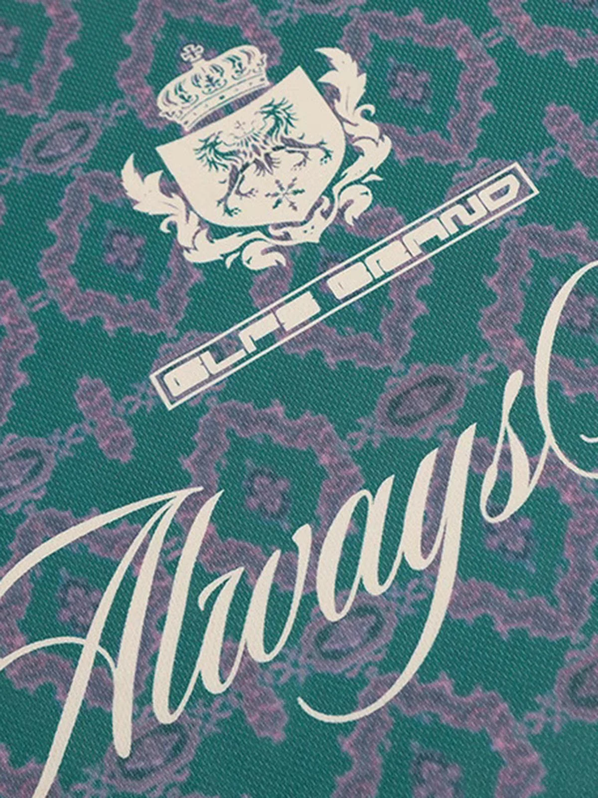 Always Strive Green Patterned Jersey V-Neck T-Shirt - Image 7