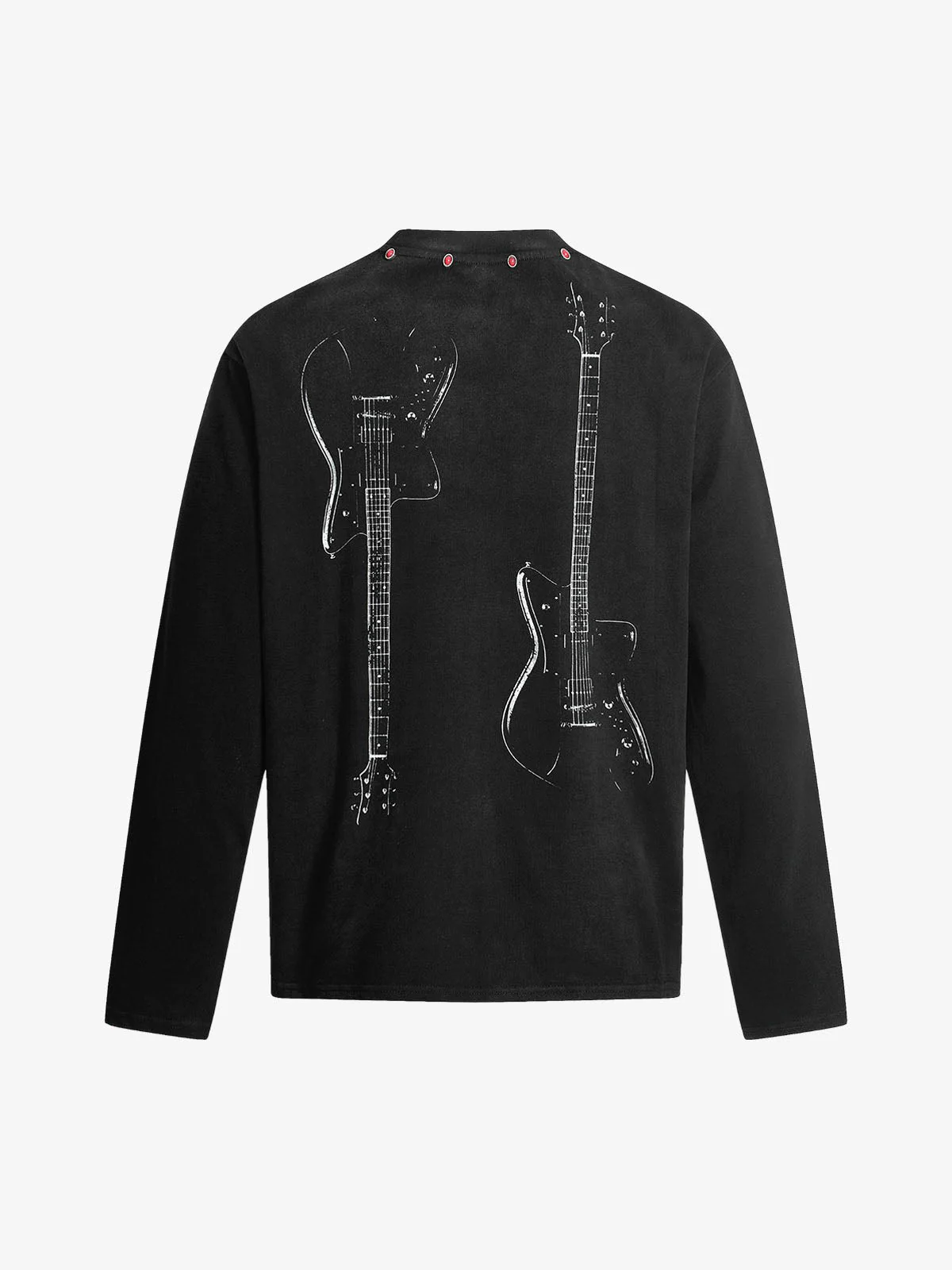 American Retro Rivet Design Street Hip-Hop Long Sleeves T-Shirt - Image 7