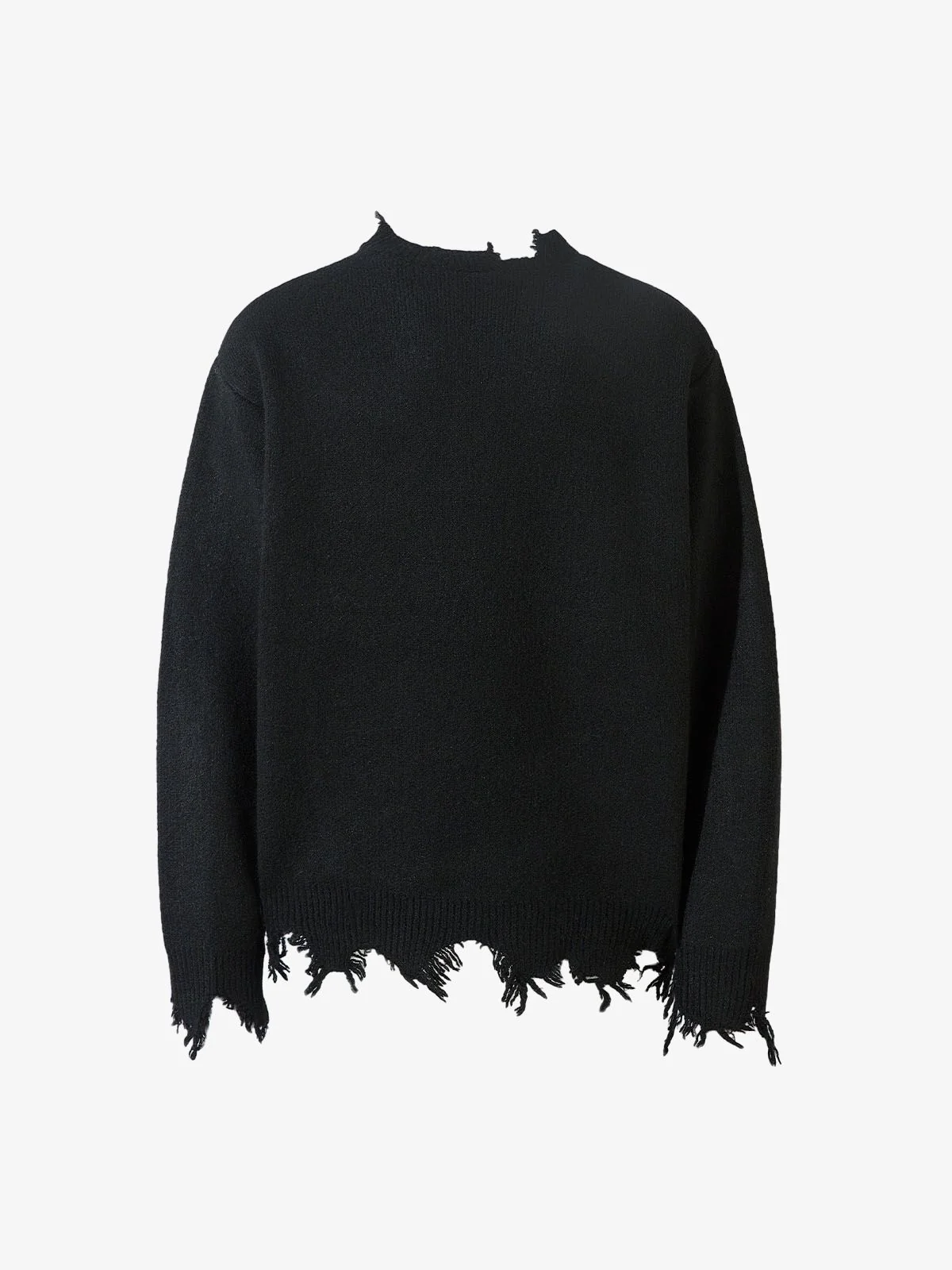 Distressed Quarter Zip Sweater - Image 7