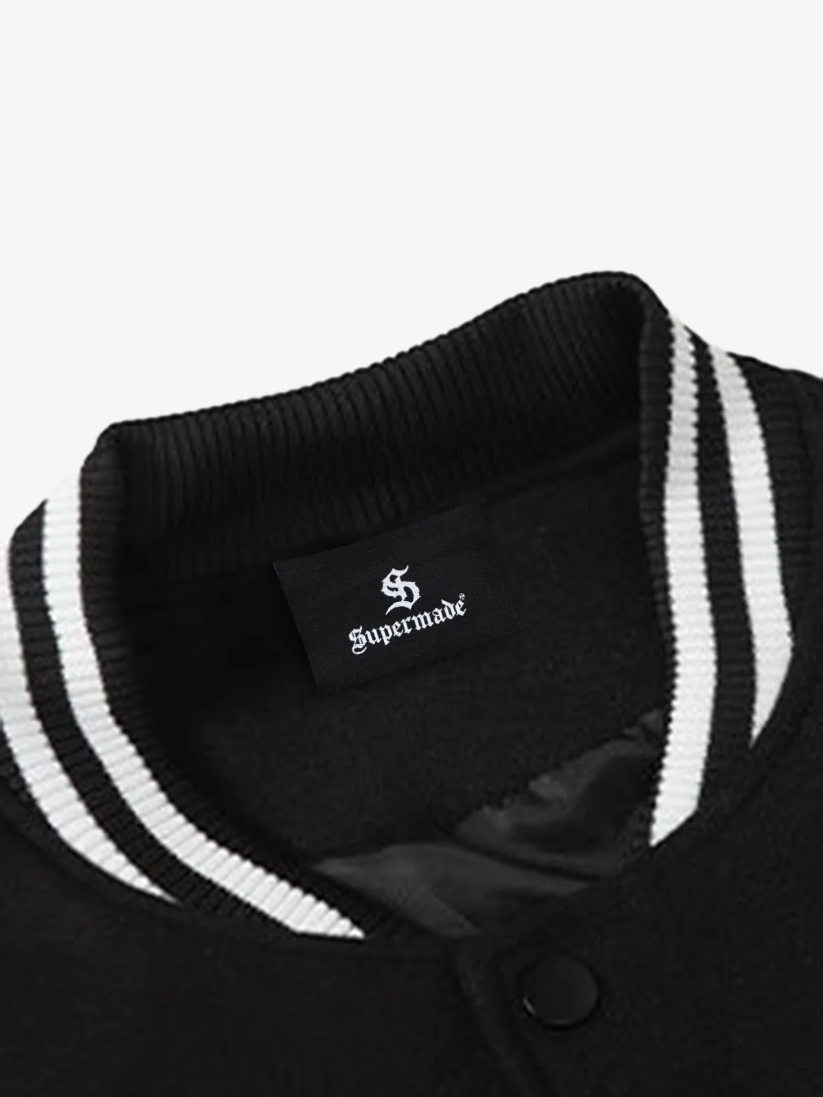 Apple Flocking Embroidered Baseball Jacket - 2506 - Image 7