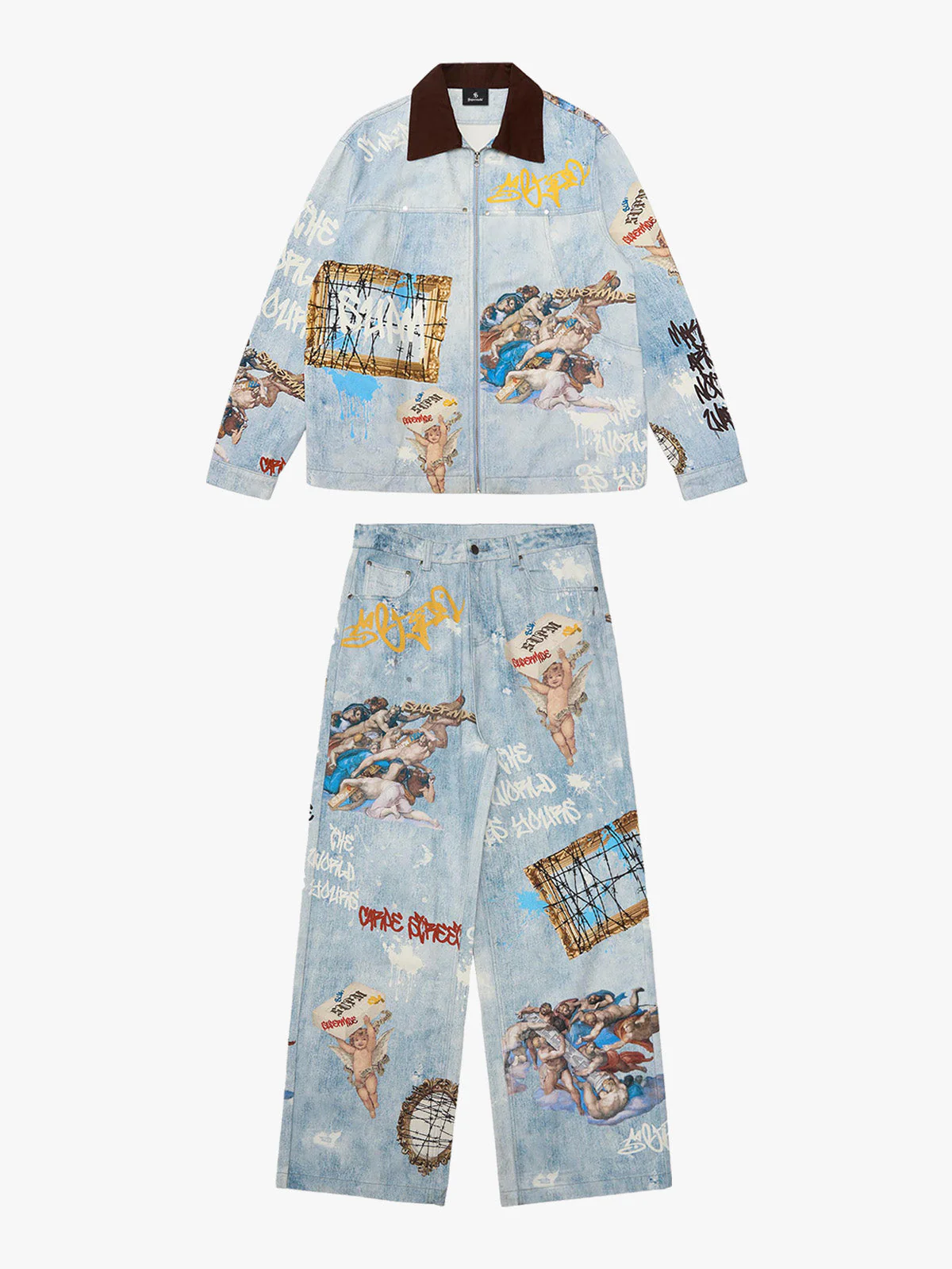 Artistic Renaissance Denim Set - 2484 - Image 12