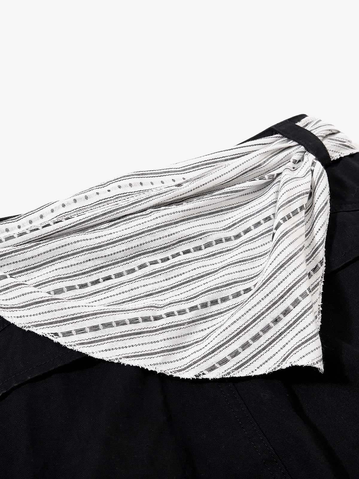 Bandana Waist Strap Multi-Pocket Cotton Cargo Pants - Image 6