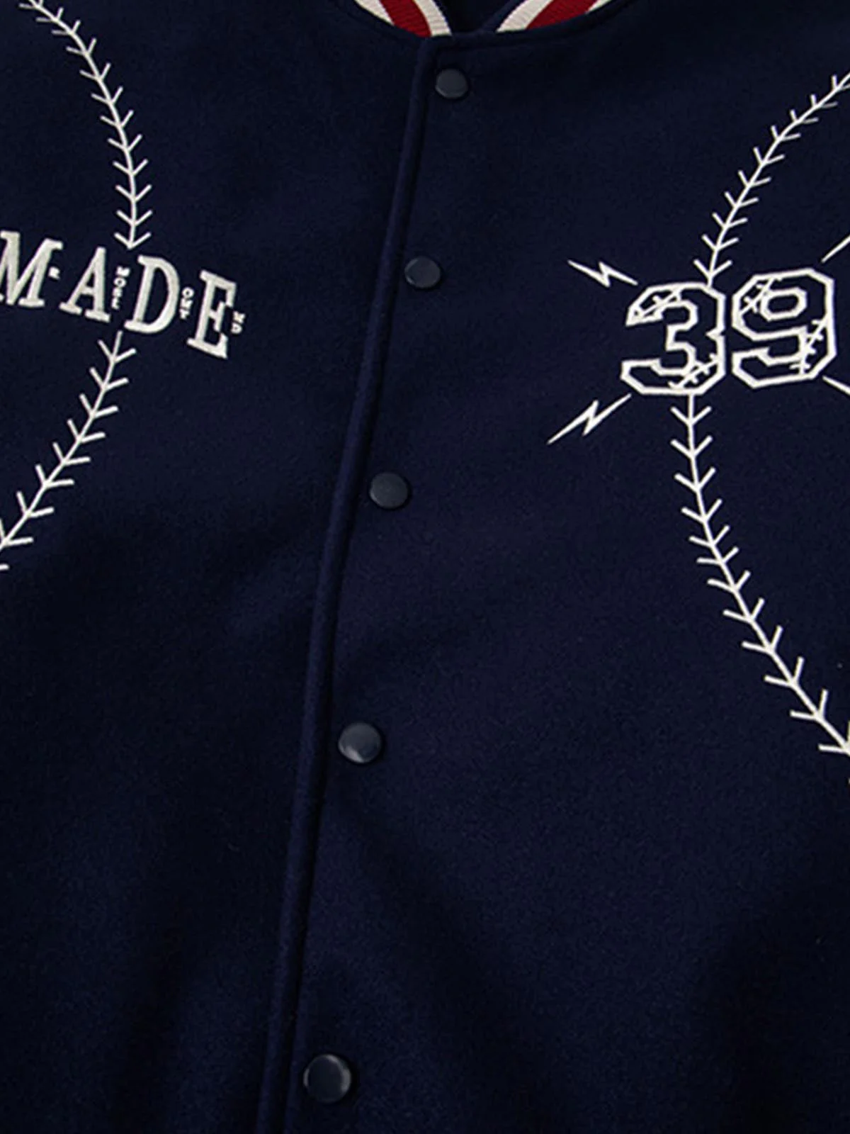 Baseball Stitch Embroidered Varsity Jacket - Image 15