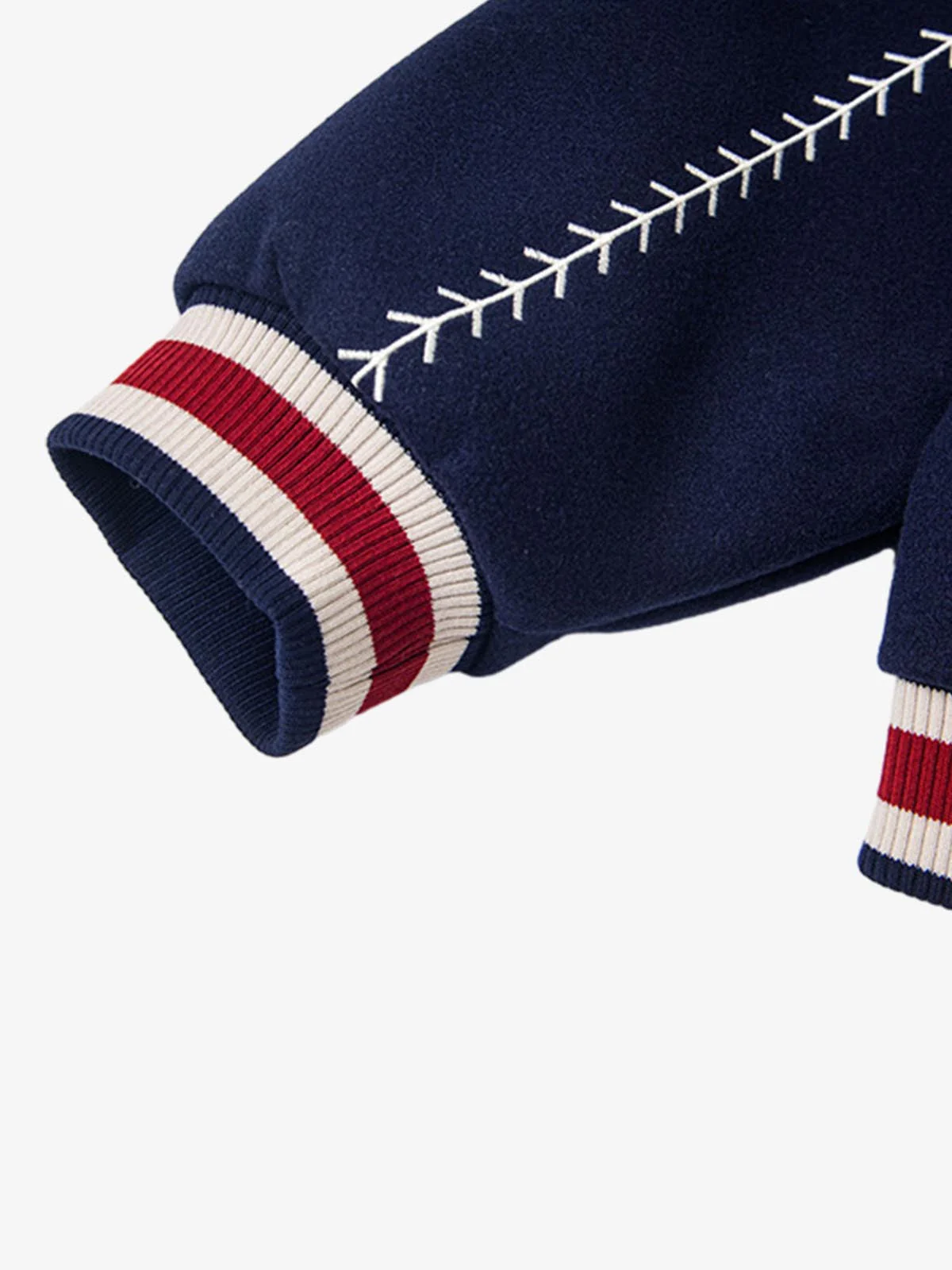 Baseball Stitch Embroidered Varsity Jacket - Image 16