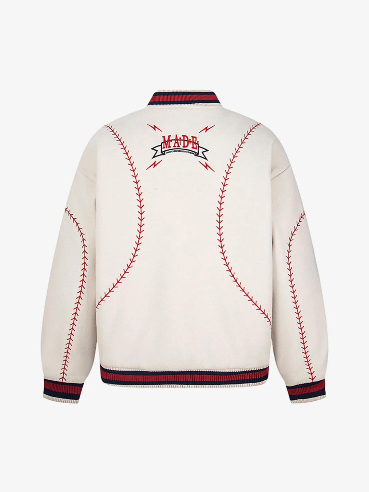 Baseball Stitch Embroidered Varsity Jacket - Image 7