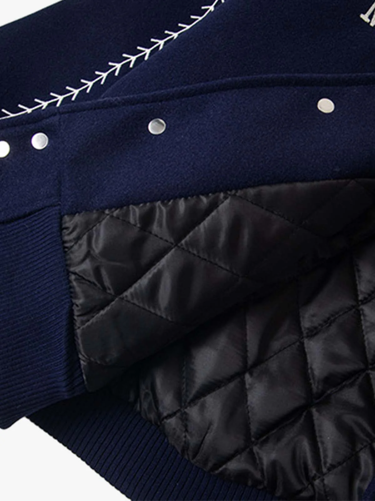 Baseball Stitch Embroidered Varsity Jacket - Image 9
