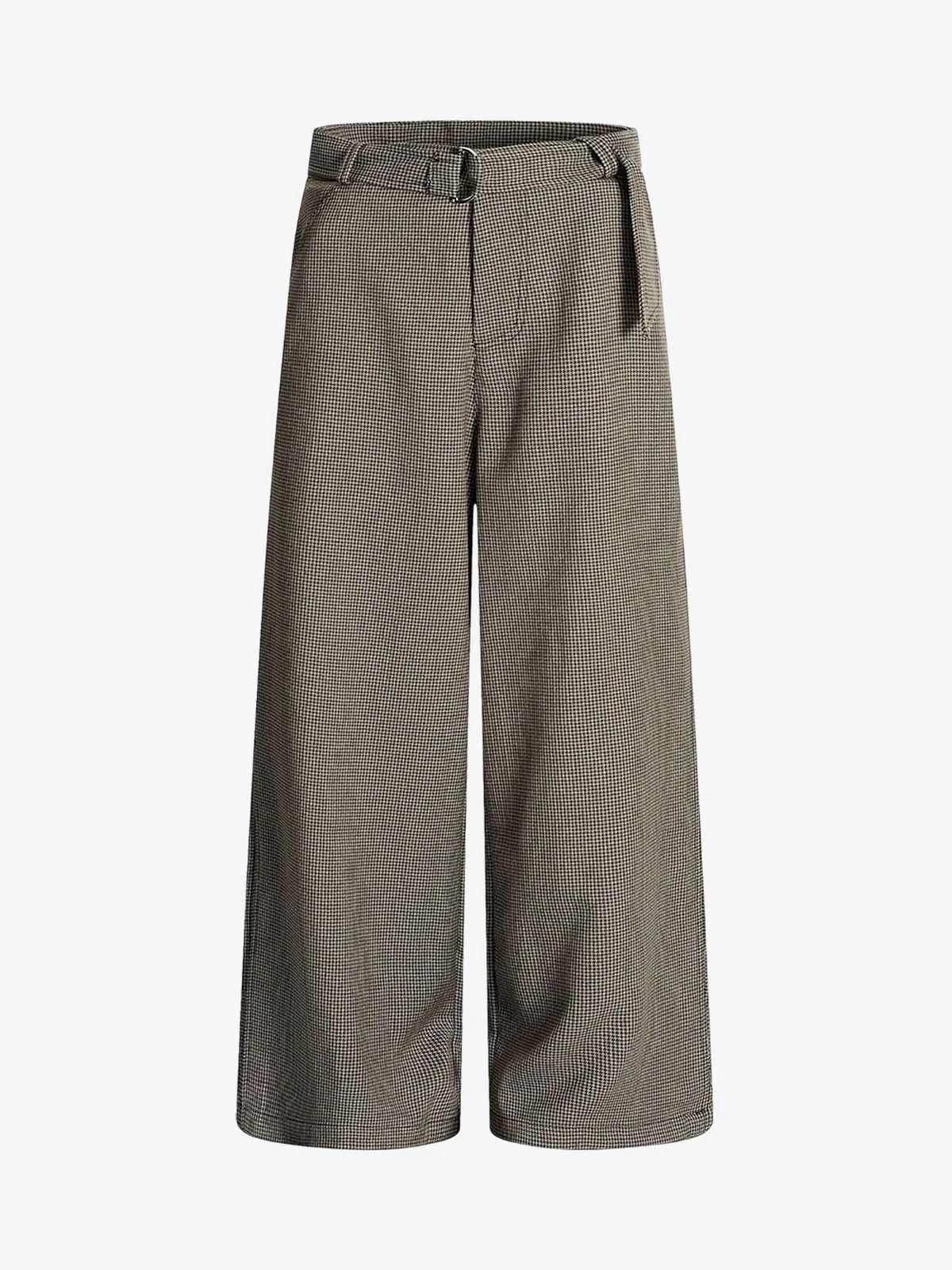 Belted Houndstooth Blazer Pants - Image 2