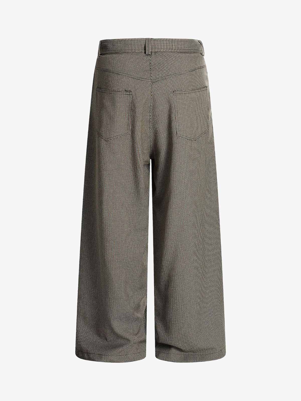 Belted Houndstooth Blazer Pants - Image 6