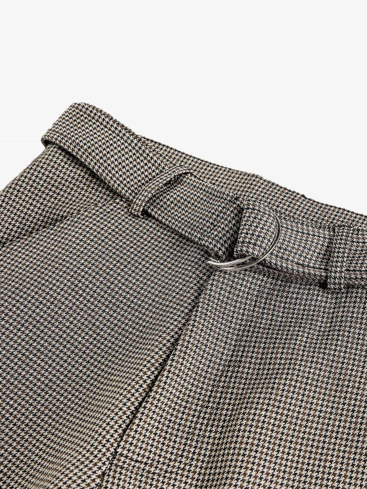 Belted Houndstooth Blazer Pants - Image 7