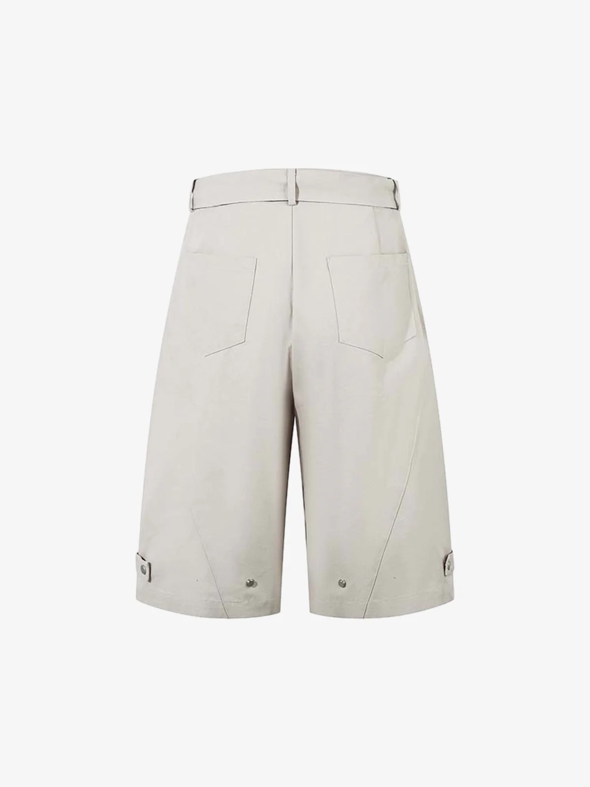 Belted Pleated Wide Leg Jorts - Image 2
