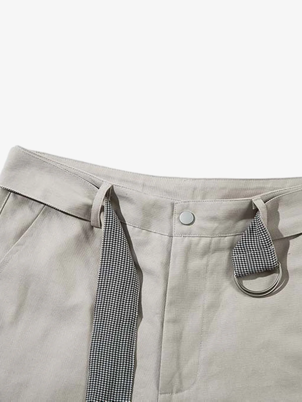 Belted Pleated Wide Leg Jorts - Image 4