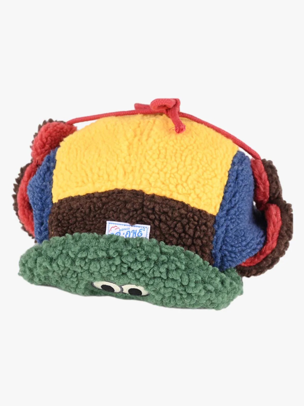 Block Faux Sherpa Frog Ear Flap Hat - Image 5