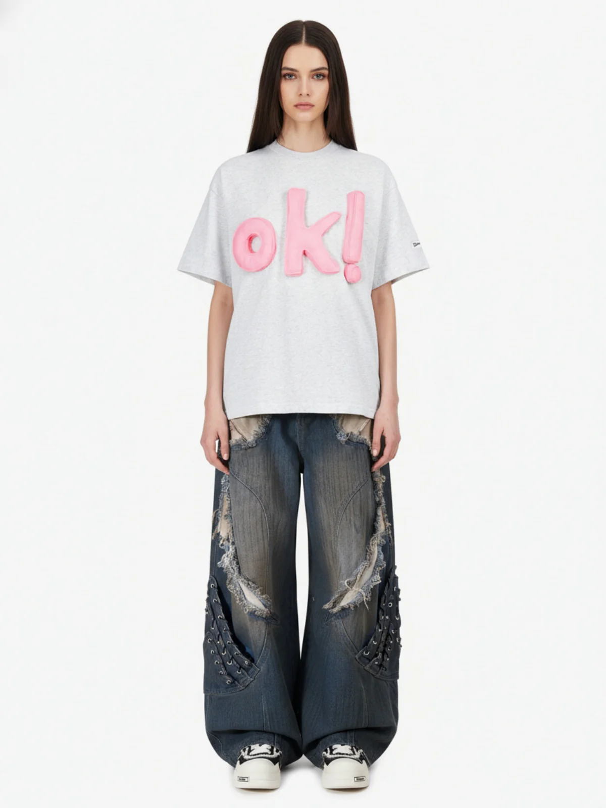 Fun "OK!" Graphic T-Shirt - Image 3