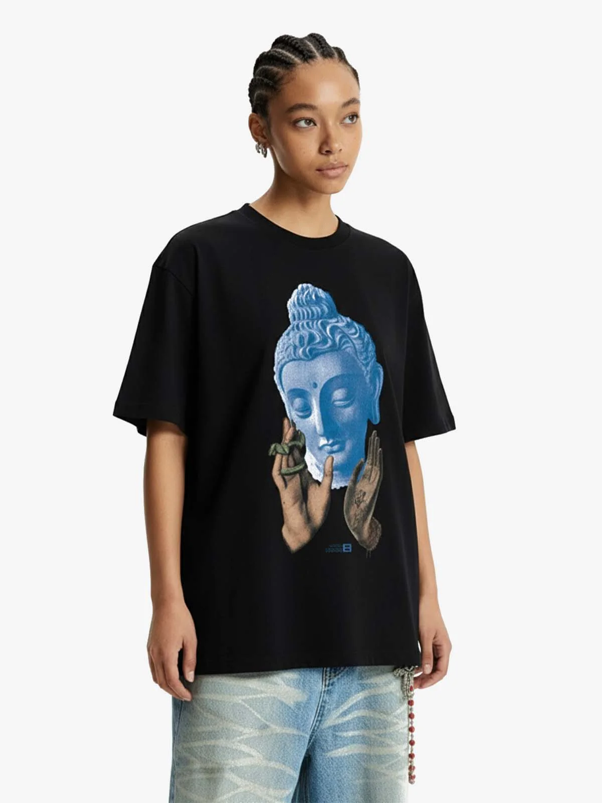 Buddha Art Graphic T-Shirt - Image 3