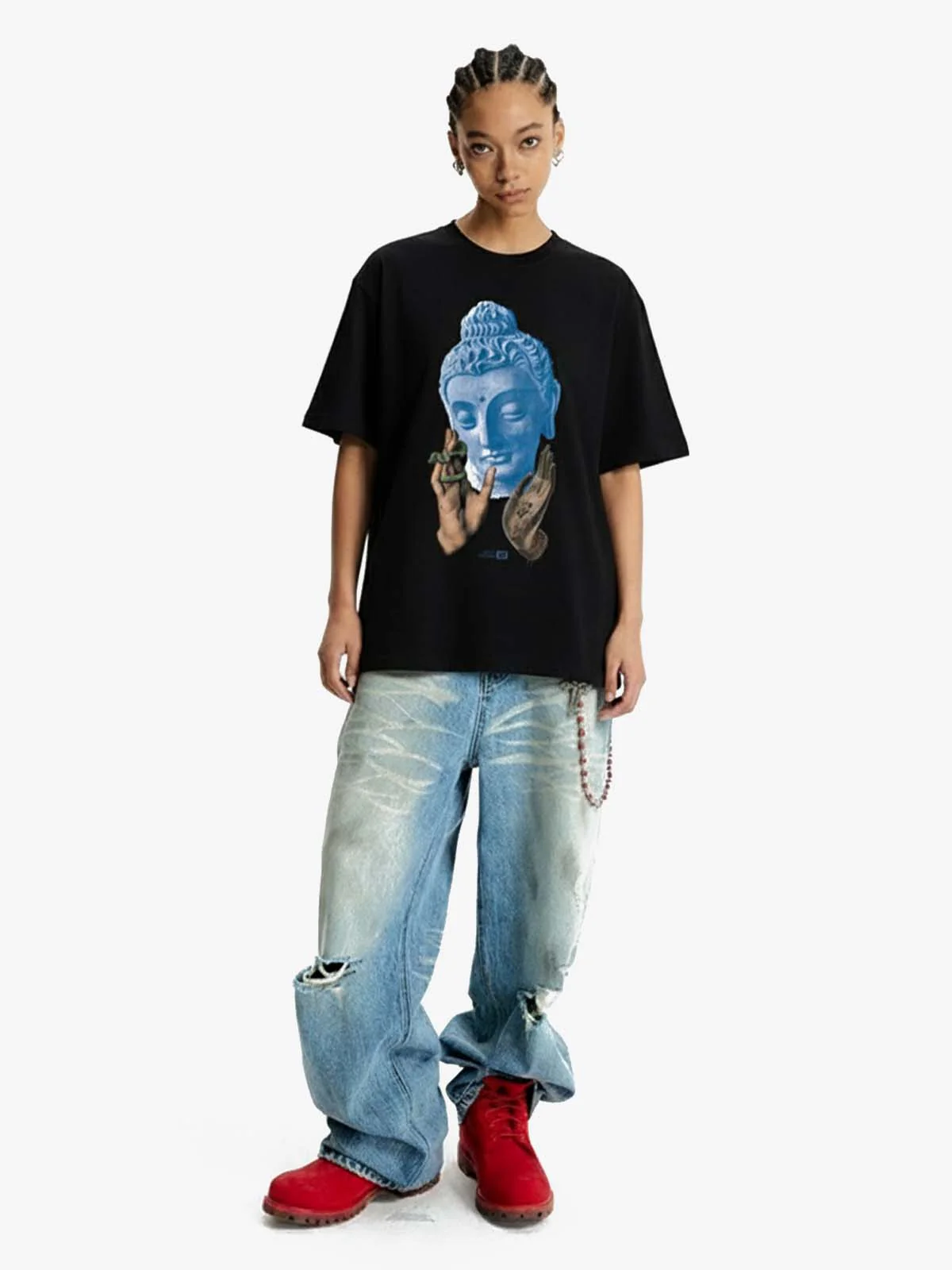 Buddha Art Graphic T-Shirt - Image 4
