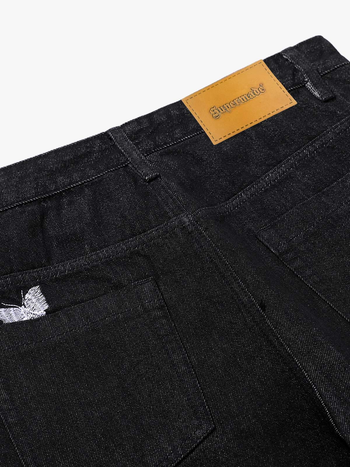 Butterfly Embroidered Scimitar Jeans - Image 6
