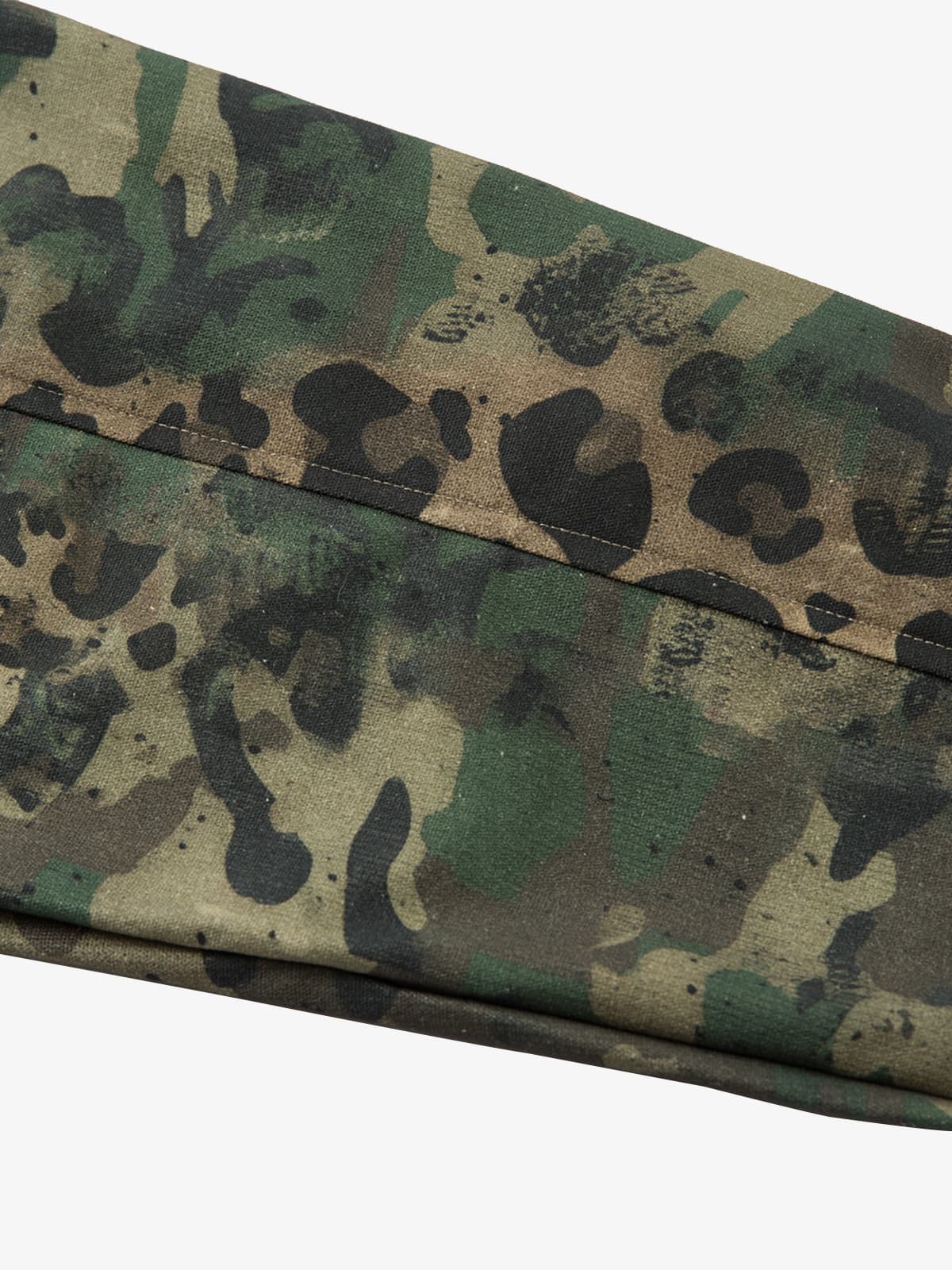 Camo Leopard Patchwork Button Up Shirt - Image 6