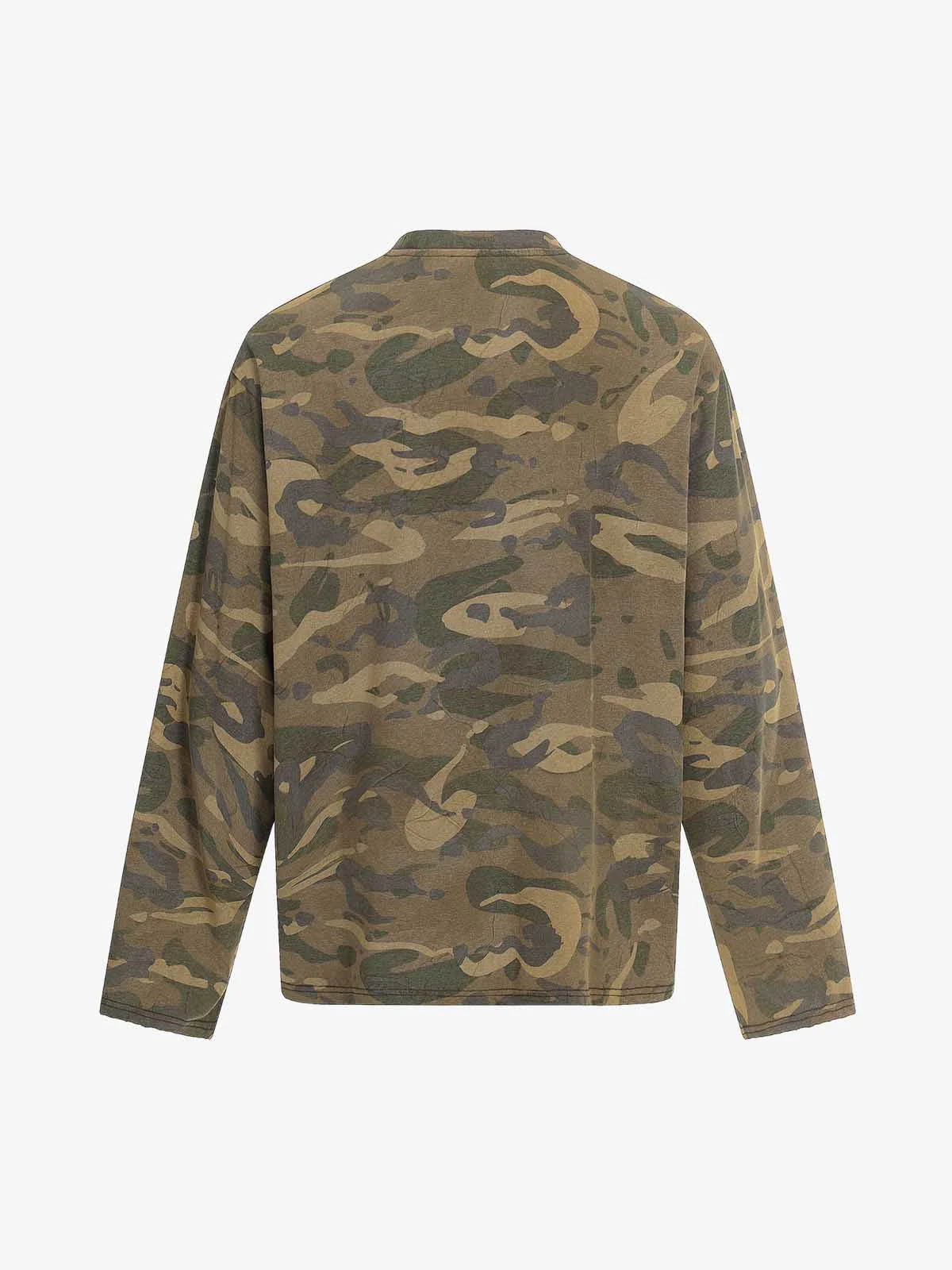 Camo Number 8 Graphic Long Sleeve T-Shirt - Image 2
