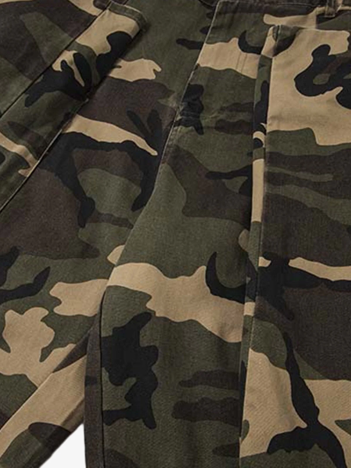 Camouflage Cotton Cargo Multi Pocket Jorts - Image 7