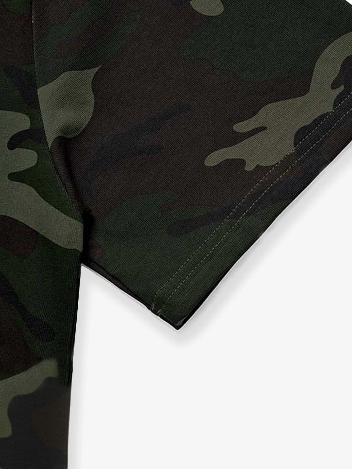 Camouflage Script Logo Graphic T-Shirt - Image 6