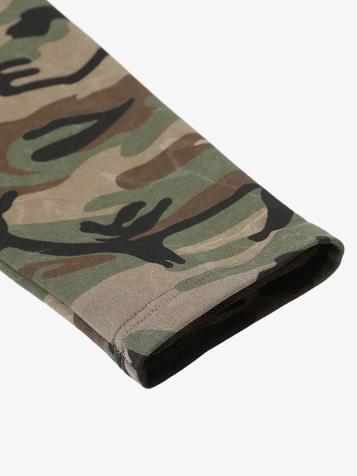 Camouflage Stitching Raglan Long Sleeve T-Shirt - Image 7