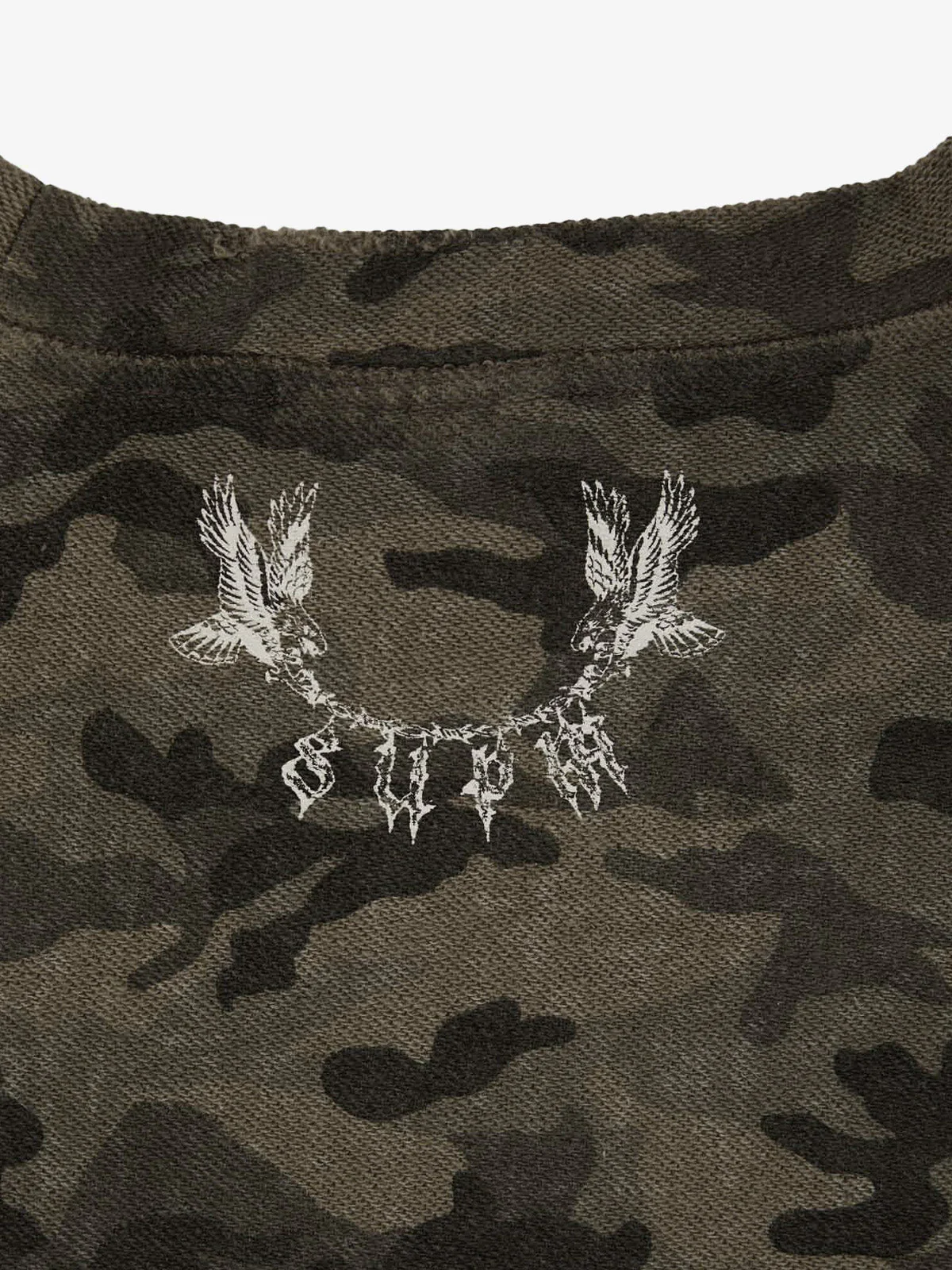 Camouflage Thorn Print Sleeveless T-Shirt - Image 18
