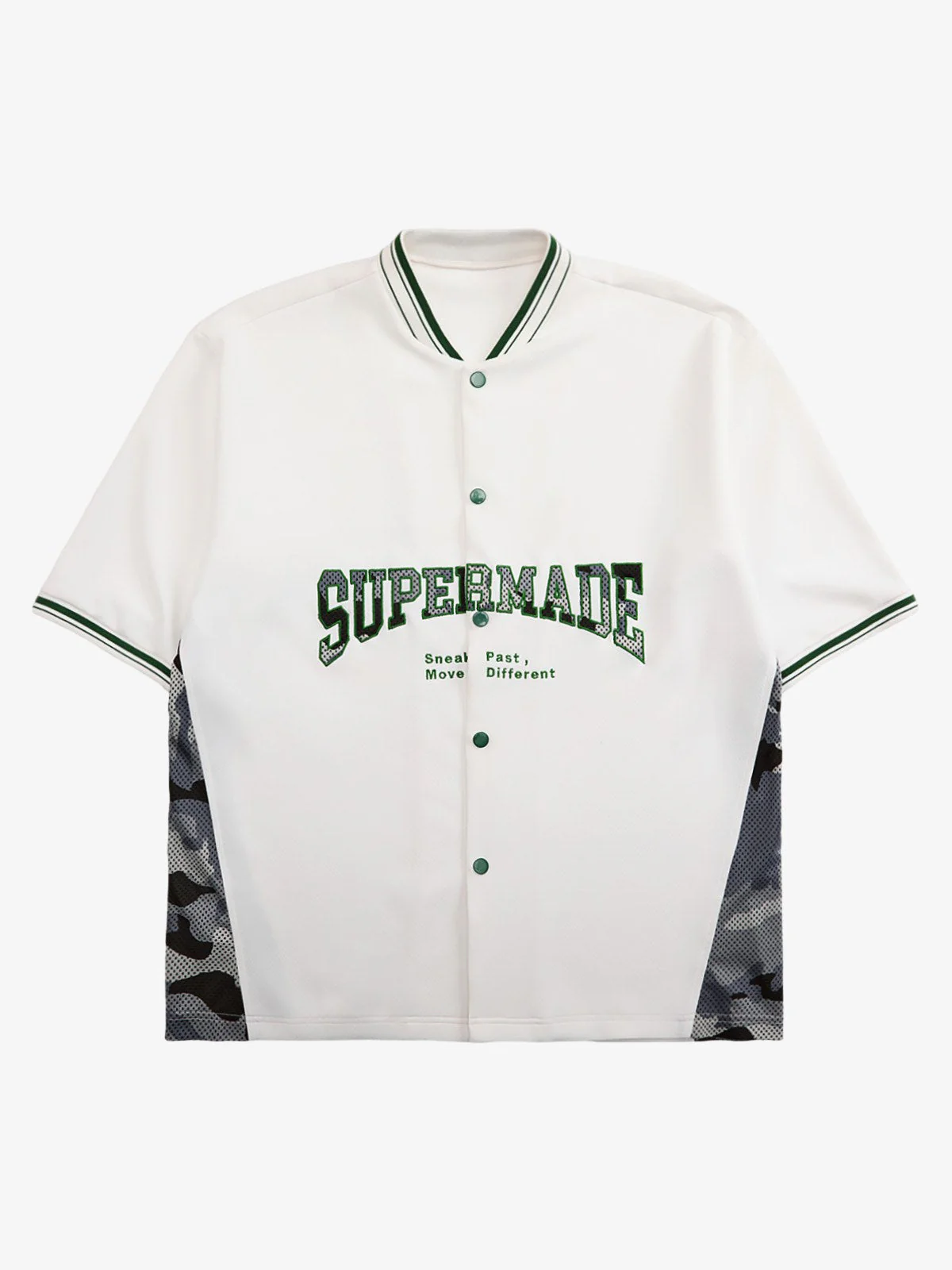Original Camouflage Spliced Baseball T-Shirt - 2350 - Image 10