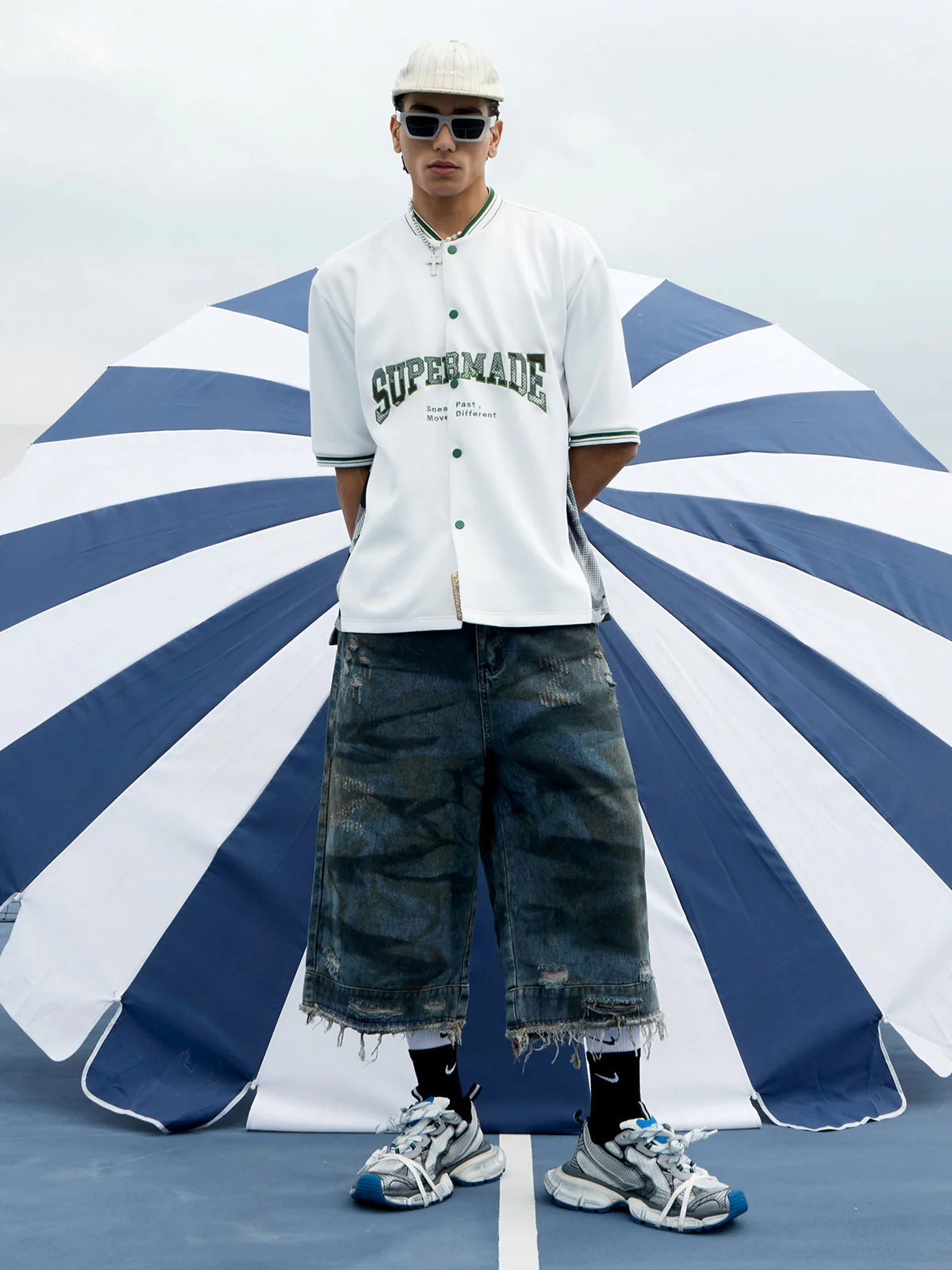 Original Camouflage Spliced Baseball T-Shirt - 2350 - Image 3