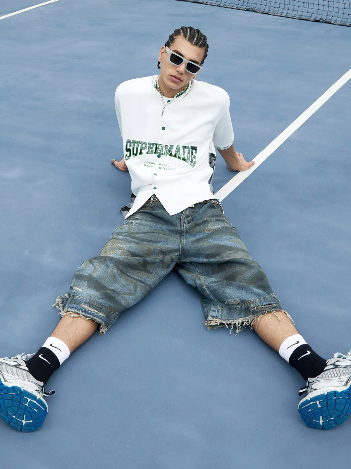 Original Camouflage Spliced Baseball T-Shirt - 2350 - Image 5