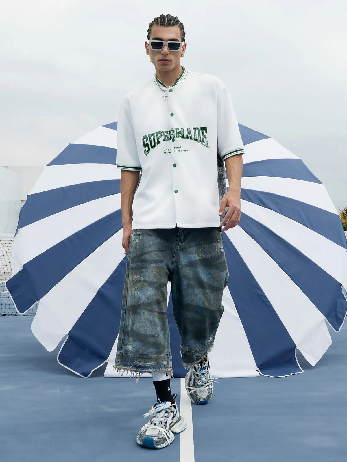 Original Camouflage Spliced Baseball T-Shirt - 2350 - Image 7