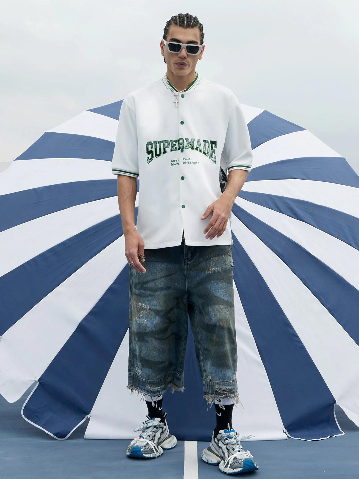 Original Camouflage Spliced Baseball T-Shirt - 2350 - Image 8