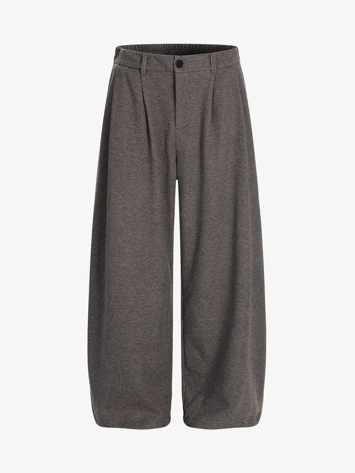 Casual Pleated Drape Stretch Barrel Pants
