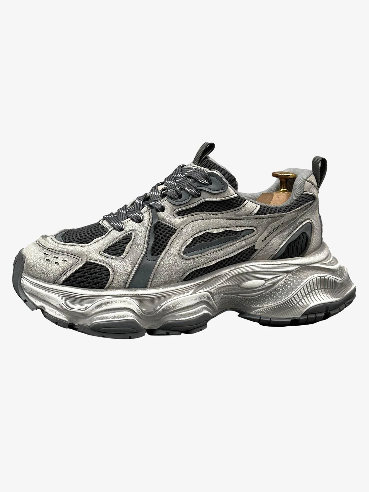 Chunky Sole Breathable Running Sneakers - Image 2