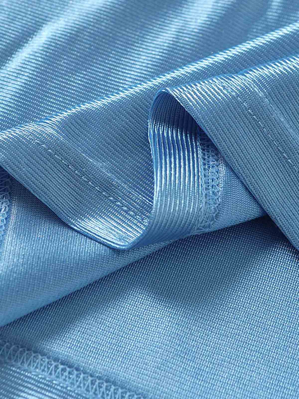 Classic Embroidered Jersey Pattern Customization V-Neck T-Shirt - Image 9