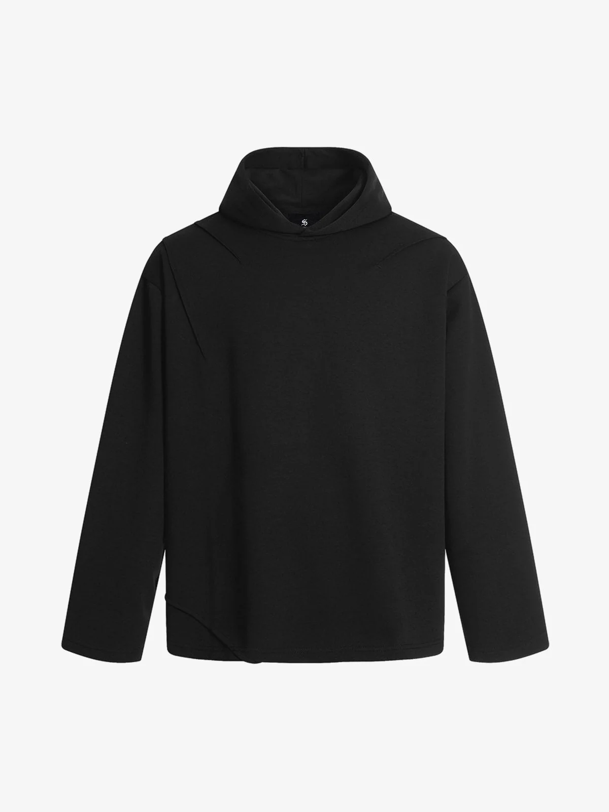 Clean Cut Asymmetric Seam Hoodie - Image 2