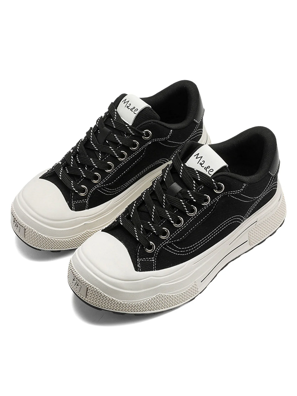 Contrast Color Derivative Casual Canvas Shoes - 2469 - Image 2