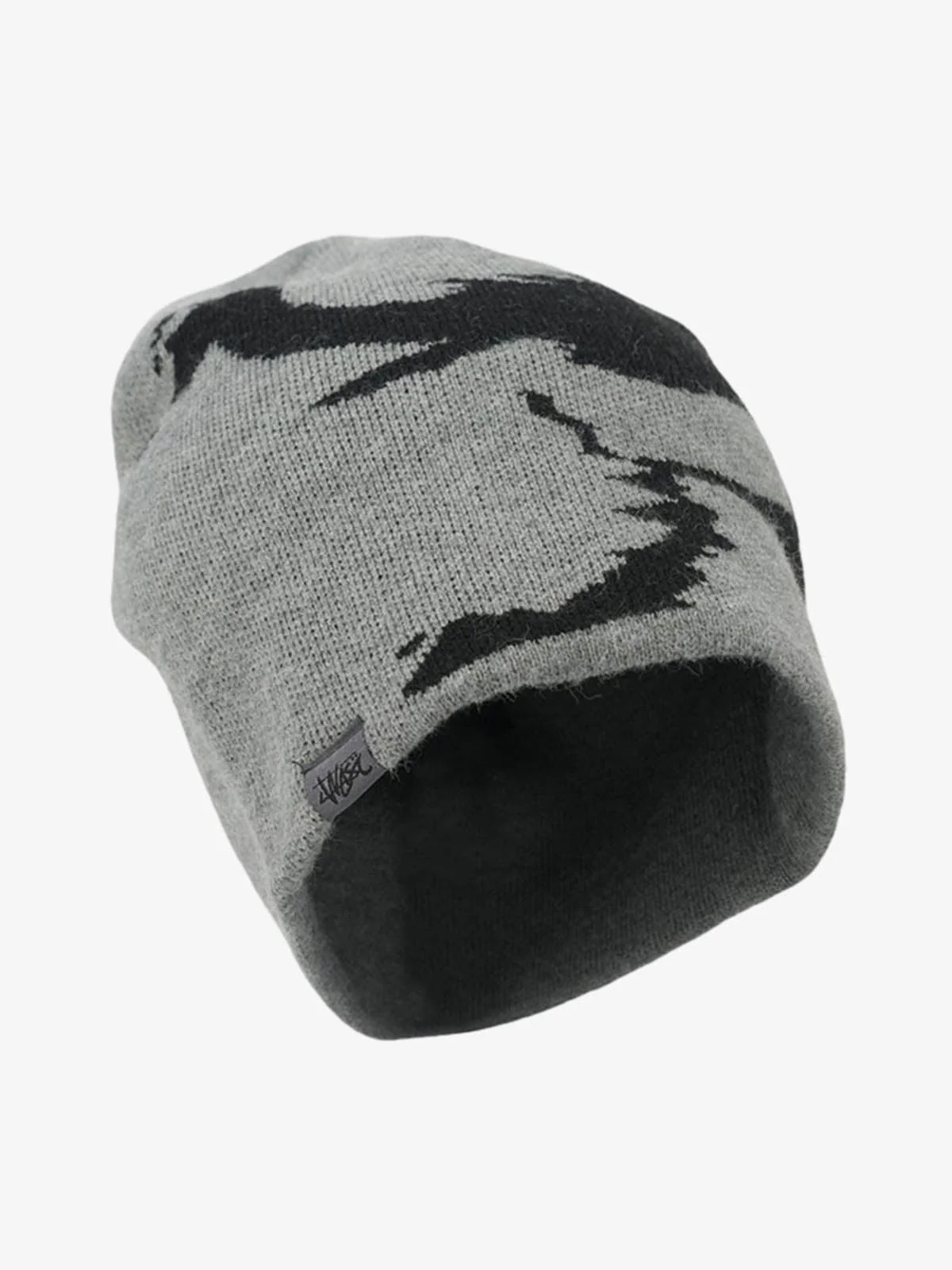 Contrast Color Jacquard Knit Beanie - Image 2