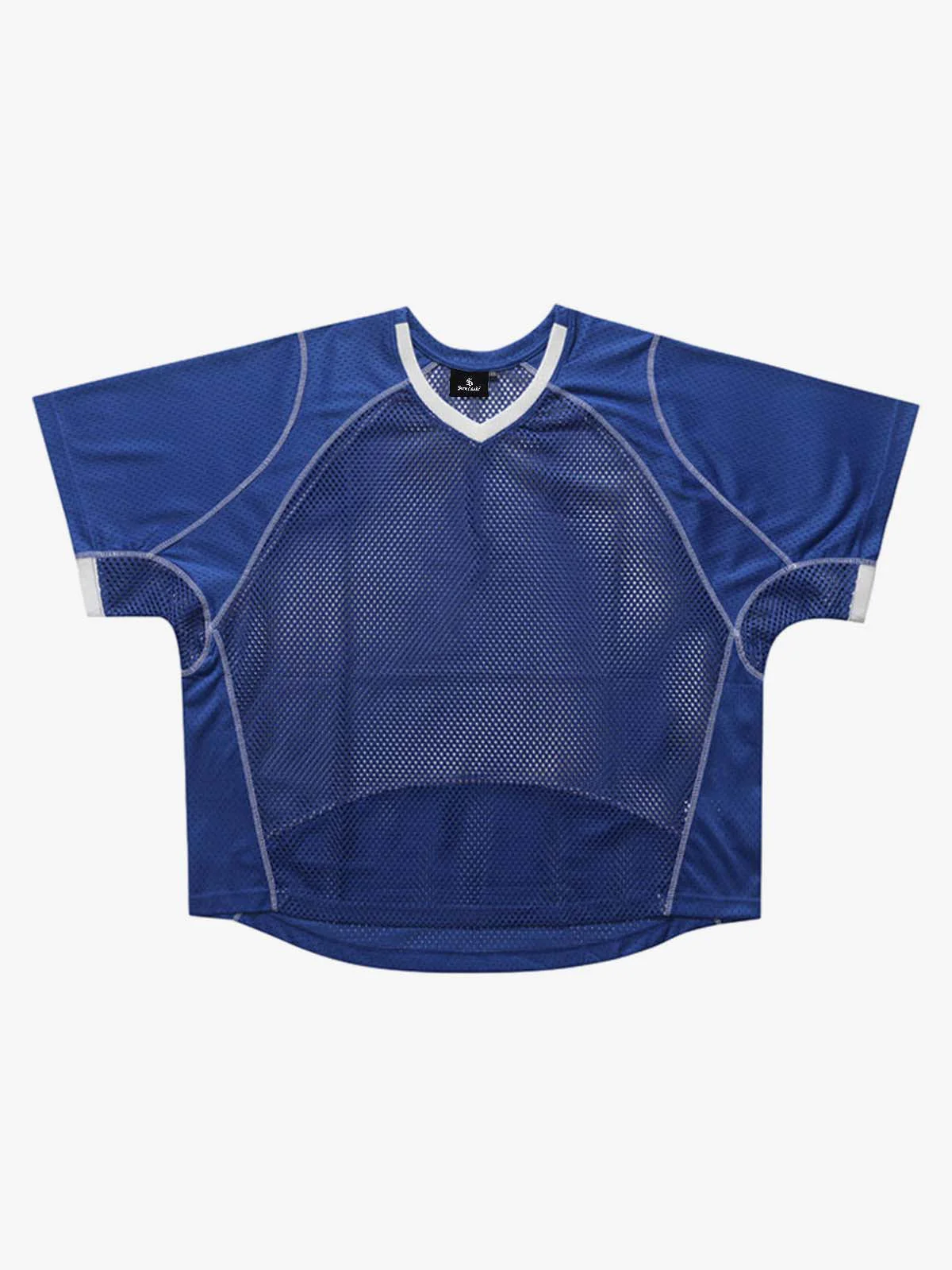 Contrast Panel Mesh Layered T-Shirt - Image 4