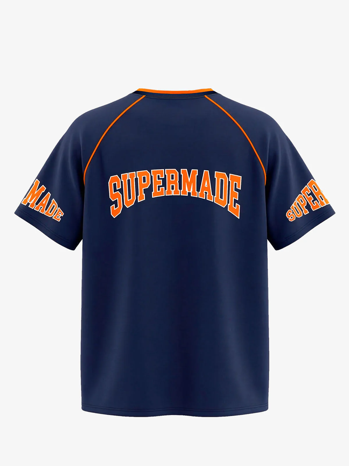 Contrast Panel Mesh Number Print Jersey Pattern Customization T-Shirt - Image 10