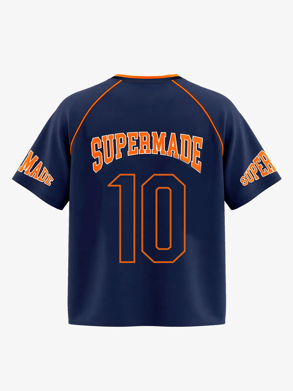 Contrast Panel Mesh Number Print Jersey Pattern Customization T-Shirt - Image 11