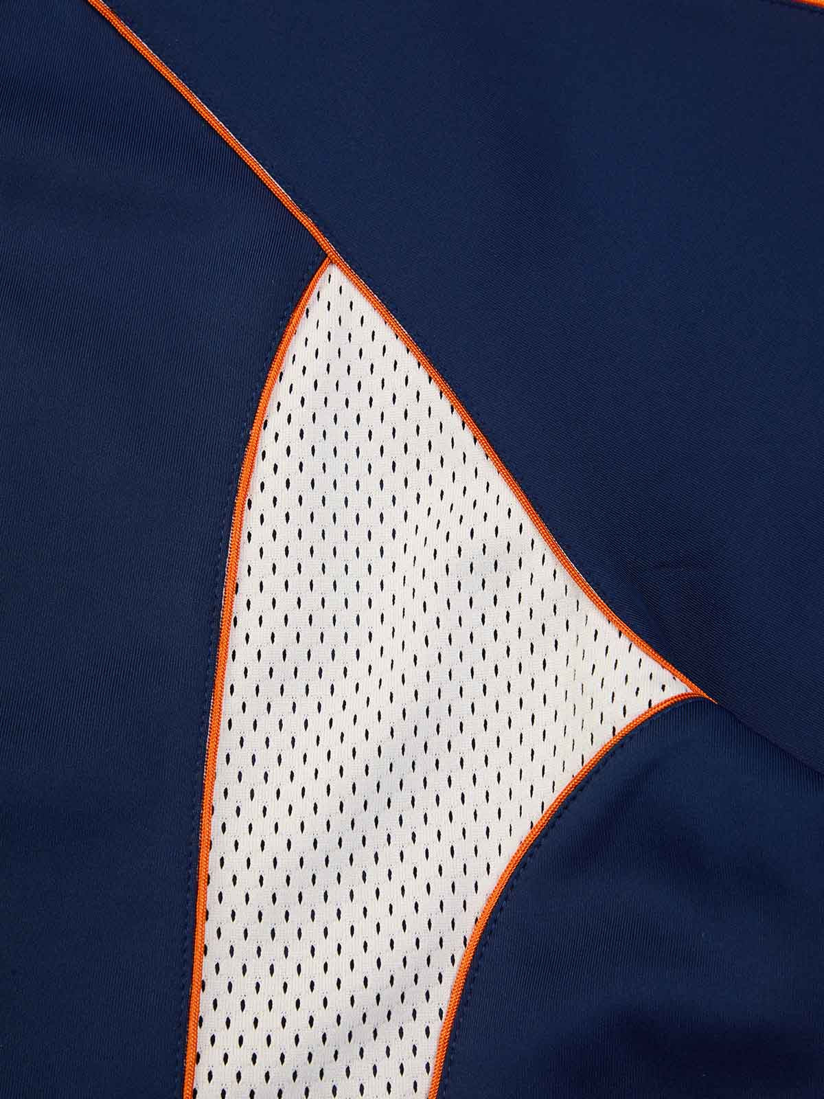 Contrast Panel Mesh Number Print Jersey Pattern Customization T-Shirt - Image 7