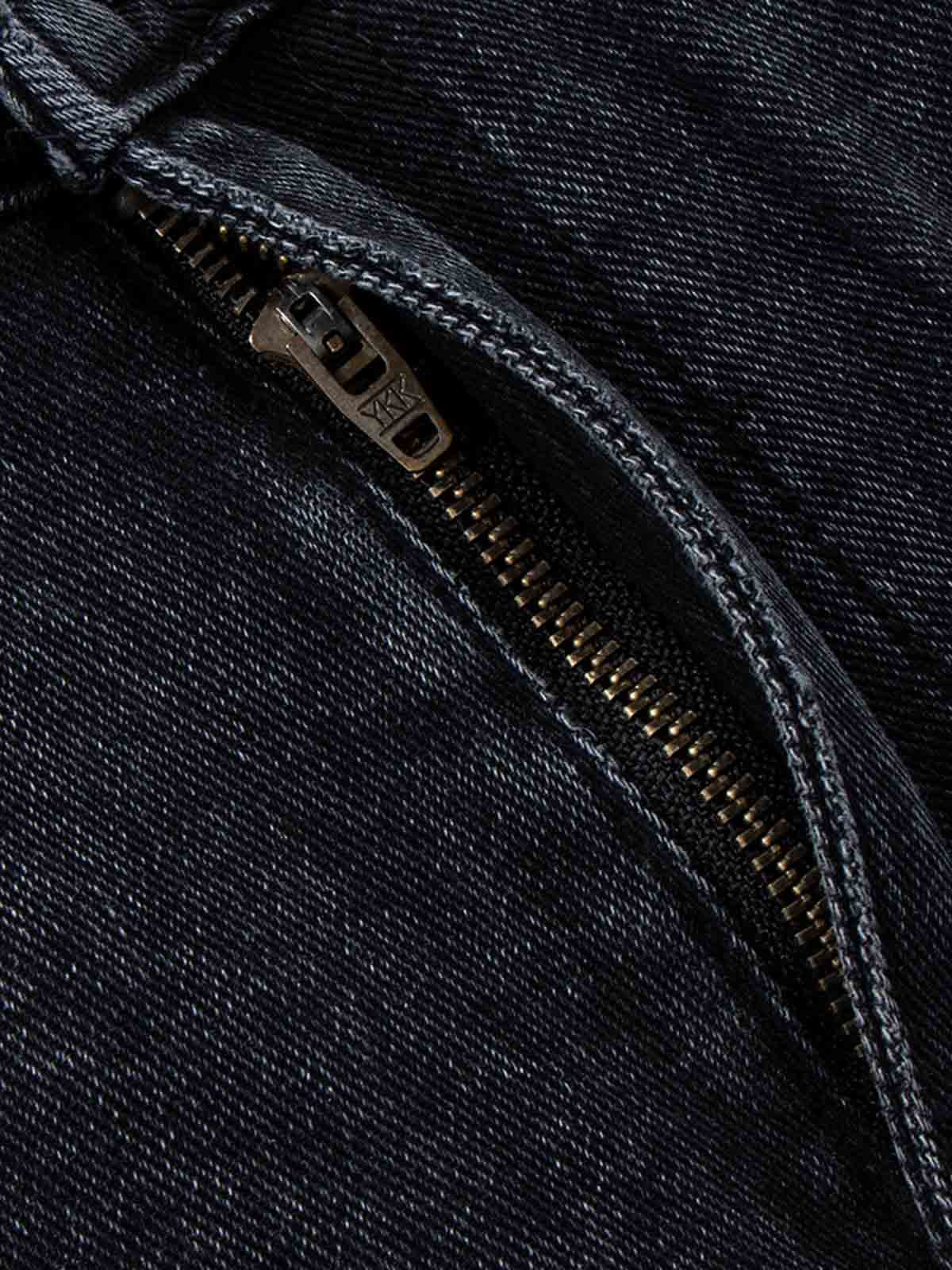 Contrast Stripe Panel Barrel Denim Jeans - Image 10