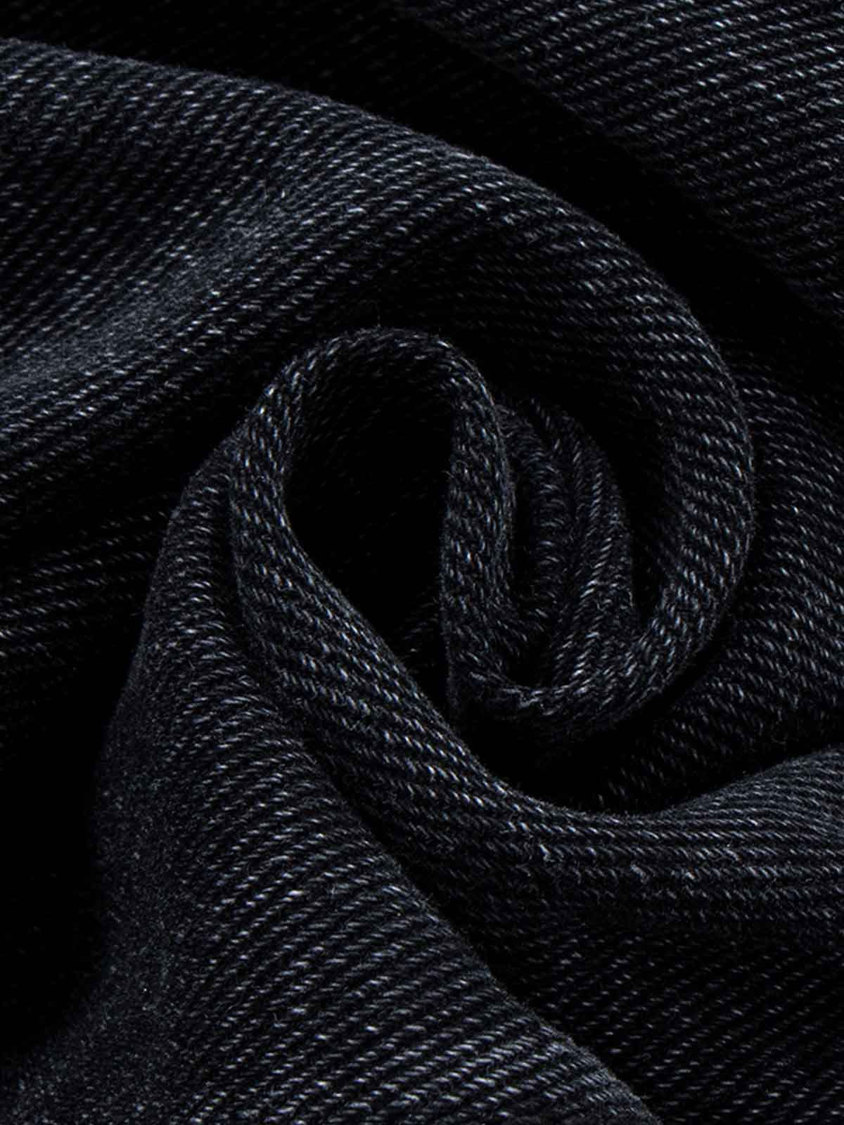 Contrast Stripe Panel Barrel Denim Jeans - Image 6