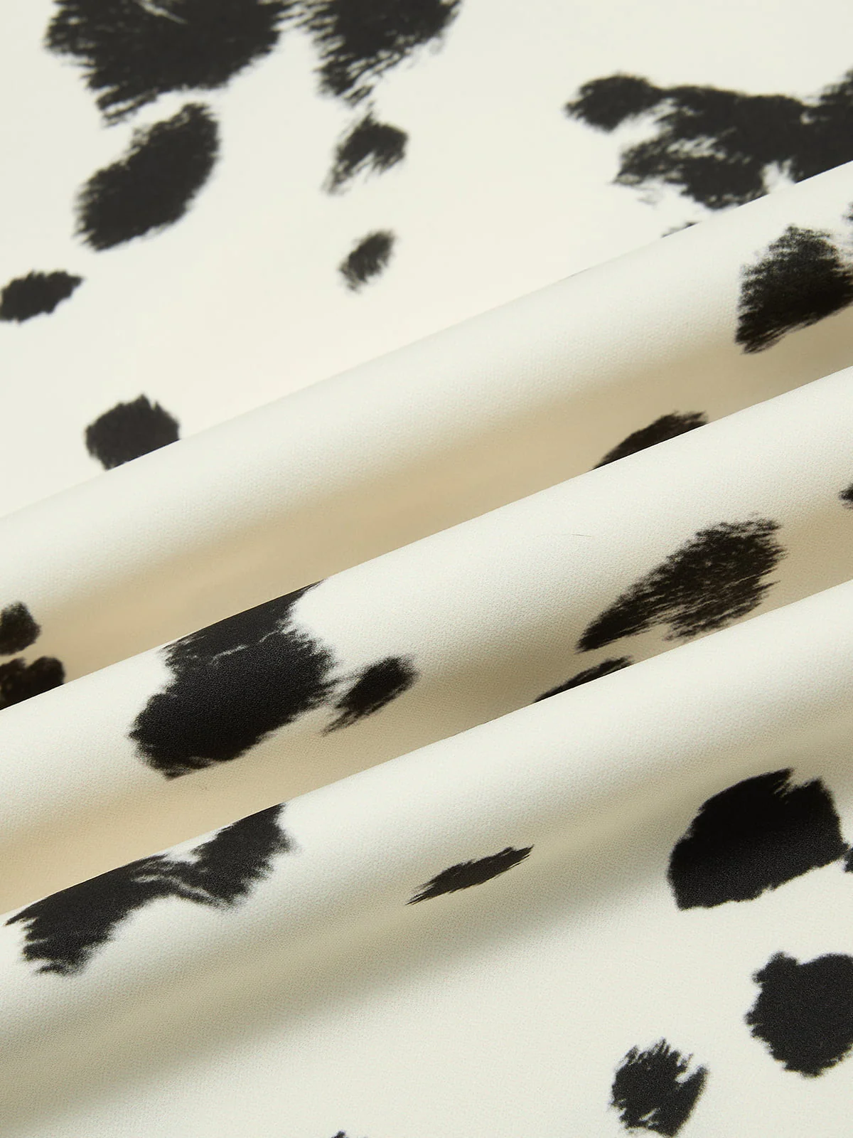 Cow Print Lace Trim Straight Leg Pants - Image 7