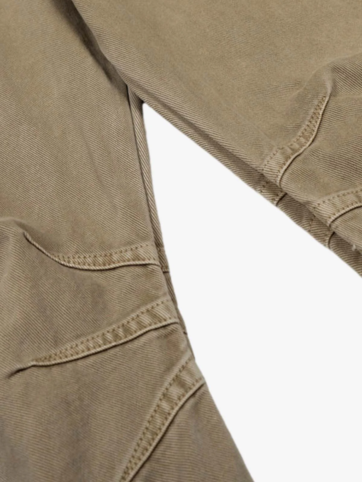 Curved Barrel Leg Inner Pleat Utility Jeans - Image 6