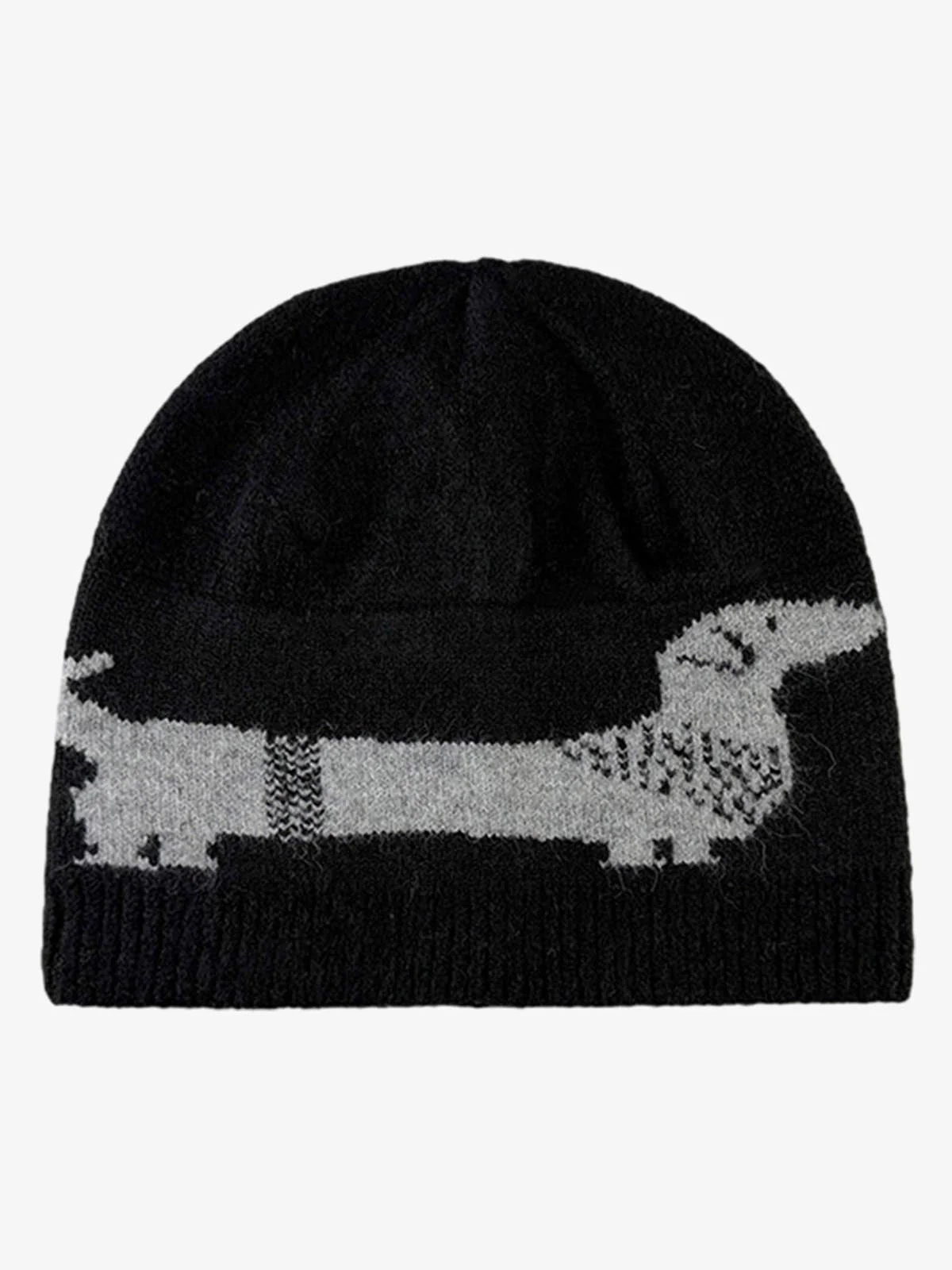 Dachshund Jacquard Knit Beanie - Image 3